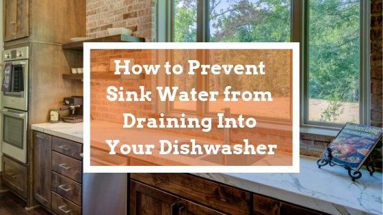 Dishwasher draining online into sink